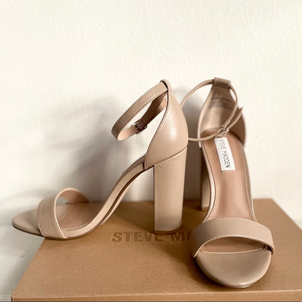 Steve Madden ‘Carrson’ Blush Leather Heels - 7.5- Never Been Worn/NWT!
